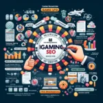DALL·E 2024-04-04 11.59.30 – Create an infographic that illustrates the services and strategies of VelSEOity’s iGaming SEO, focusing on optimizing online gambling sites for search